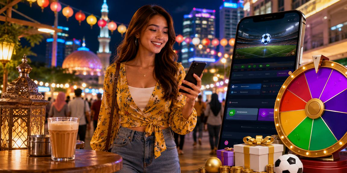 Pengguna dari Selangor menikmati permainan menggunakan bonus selamat datang padu88